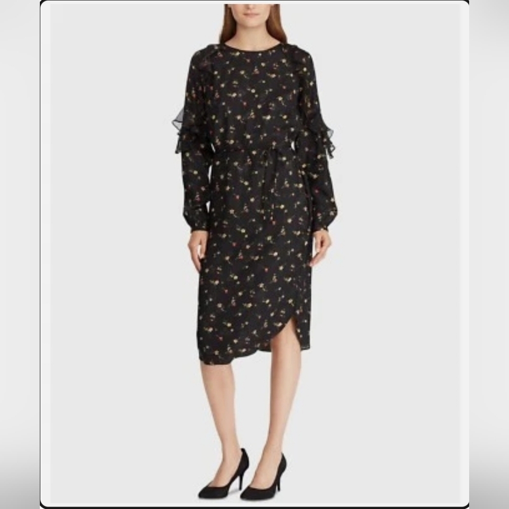 Lauren Ralph Lauren Floral Print Sheath Dress Size 14